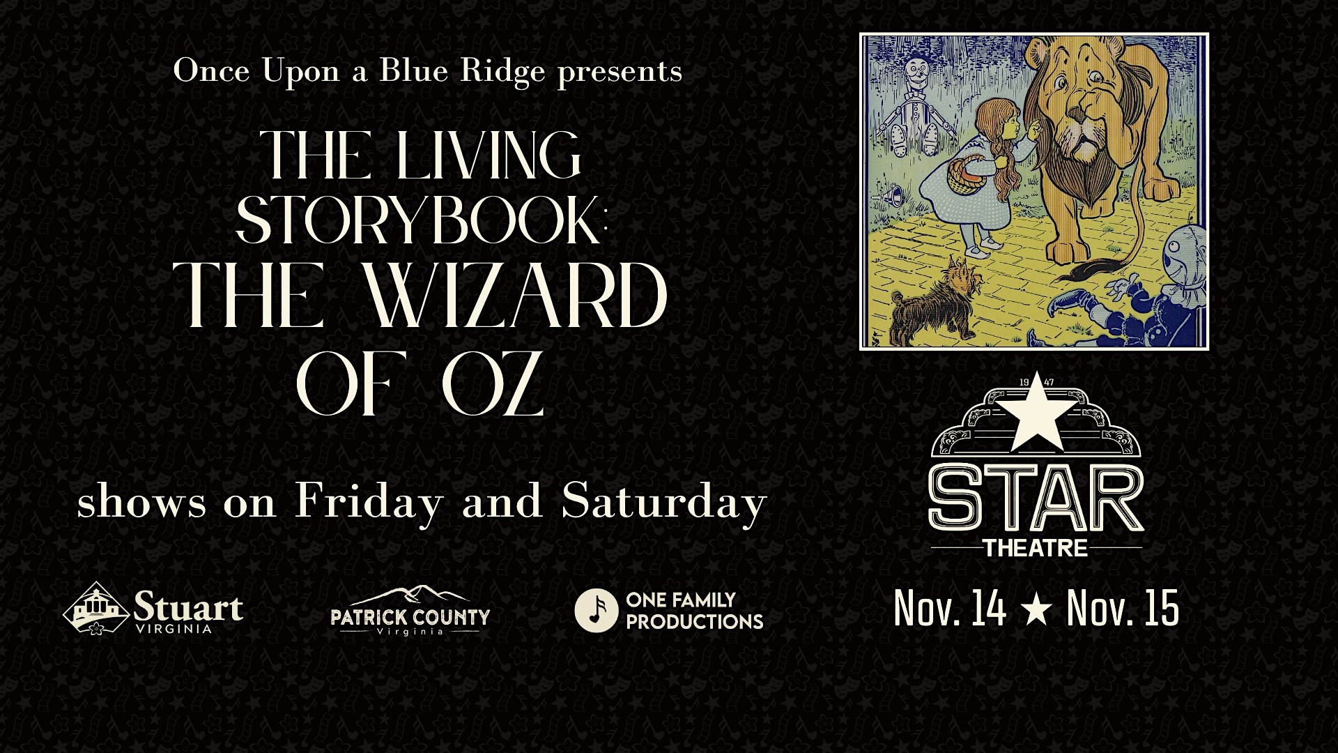 The Living Storybook: Wizard of Oz at the Star Theatre